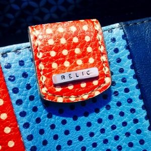 Relic Colorful Leather Snap Wallet